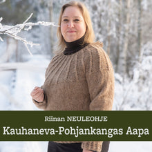 Lataa kuva Galleria-katseluun, Neuleohje – Kauhaneva-Pohjankangas villapaita