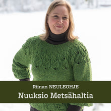 Lataa kuva Galleria-katseluun, Neuleohje – Nuuksio villapaita
