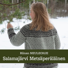 Lataa kuva Galleria-katseluun, Neuleohje – Salamajärvi villapaita
