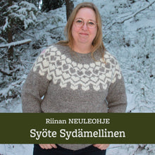 Lataa kuva Galleria-katseluun, Neuleohje – Syöte villapaita