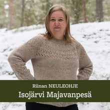 Lataa kuva Galleria-katseluun, Neuleohje – Isojärvi villapaita
