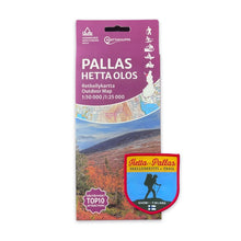 Lataa kuva Galleria-katseluun, Retkeilykartta – Pallas Hetta Olos &amp; kangasmerkki
