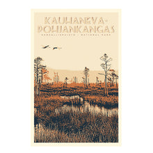 Lataa kuva Galleria-katseluun, Kansallispuisto-postikortti, useita versioita
