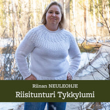 Lataa kuva Galleria-katseluun, Neuleohje – Riisitunturi villapaita
