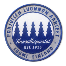 Lataa kuva Galleria-katseluun, Kangasmerkki "Kansallispuistot EST. 1938"
