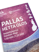 Lataa kuva Galleria-katseluun, Retkeilykartta – Pallas Hetta Olos &amp; kangasmerkki
